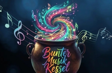 Bunter Musik Kessel